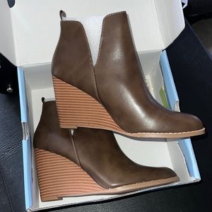 PiePieBuy Women's Classic Pointed Toe Ankle Boots